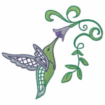 Hummingbird Garden embroidered shirts