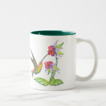 Hummingbird Garden Mugs