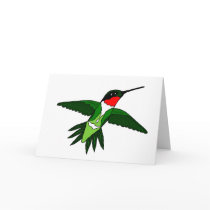 Hummingbird Greeting Card-Blank
