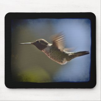 Hummingbird in Flight Mousepad