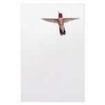 hummingbird in flight custom stationery