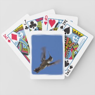 Hummingbird in Flight White Edge Deck Of Cards