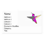 Hummingbird in Pink Business Card