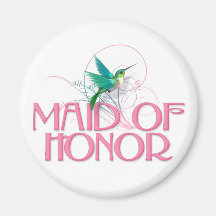 Hummingbird Maid of Honor Refrigerator Magnets