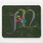 Hummingbird Monogram M Mouse Pads