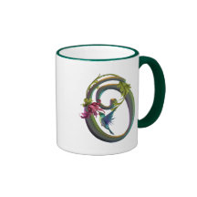 Hummingbird Monogram O Mugs