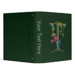 Hummingbird Monogram T Vinyl Binder