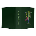 Hummingbird Monogram T Vinyl Binder
