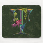 Hummingbird Monogram T Mouse Pad