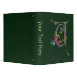 Hummingbird Monogram U Vinyl Binders