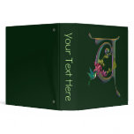 Hummingbird Monogram U Binder