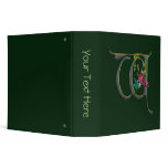 Hummingbird Monogram W Binder