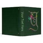 Hummingbird Monogram Y Vinyl Binders