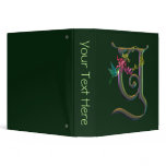 Hummingbird Monogram Y Vinyl Binders