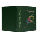 Hummingbird Monogram Z Vinyl Binders