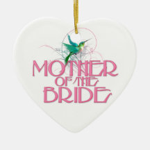 Hummingbird Mother of the Bride Christmas Ornament