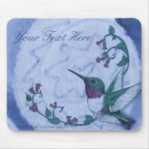 Hummingbird Mousepad by Customizables Hummingbird Mousepad