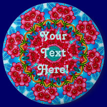Hummingbird Ocean buttons