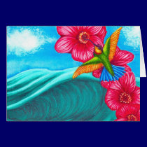 Hummingbird Ocean cards