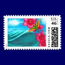 Hummingbird Ocean postage