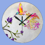 Hummingbird of Paradise fantasy bird wall clock wall clocks