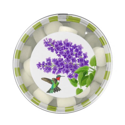 hummingbird on lilac flowers gum party favors zazzle hummingbird on lilac flowers gum party favors zazzle