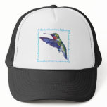 zaz_trucker_hat - A delightful poem surrounds a ruby throated hummingbird.
