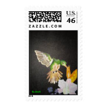 Hummingbird Postage Stamp