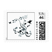 Hummingbird Postage Stamp