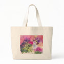 Hummingbird Purple Thistle Art Print Tote Bag