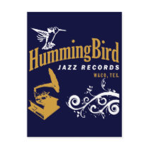 Hummingbird Records postcards by tshirtypoo Hummingbird Records postcards