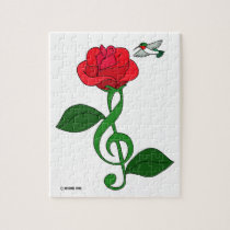 Hummingbird Rose Clef puzzles