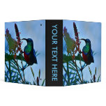 Hummingbird ruby throated 3 ring binders