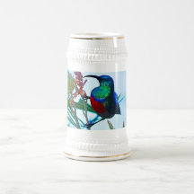 Hummingbird ruby throated coffee mugs