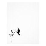 Hummingbird Silhouette Letterhead Template
