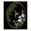 Hummingbird Suncatcher Design Print
