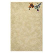 Hummingbird Tiger Lillie Fairy Art Stationery