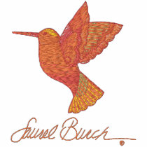 Hummingbird Visit embroidered shirts by Embroidery4U Hummingbird Visit embroidered shirts