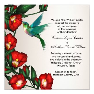Hummingbird Wedding Invitations
