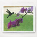 Hummingbird with Orchid mousepads