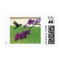 Hummingbird with Orchid postage