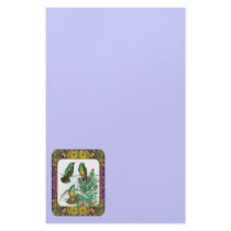 Hummingbirds and Flowers #1 Custom Stationery