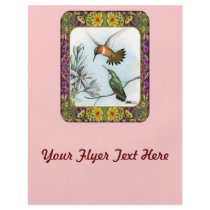 Hummingbirds and Flowers #2 Flyer