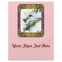 Hummingbirds and Flowers #4 Full Color Flyer