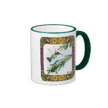 Hummingbirds and Flowers #4 Mugs