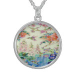 Hummingbirds and Flowers Necklace - Beautiful