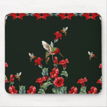 Hummingbirds and Roses mousepads