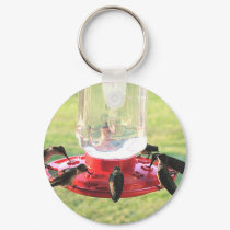 Hummingbirds at the feeder keychains by MakaraPhotos Hummingbirds at the feeder keychains
