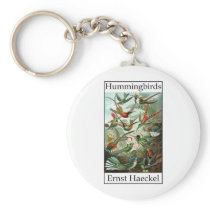 Hummingbirds by Ernst Haeckel Keychain