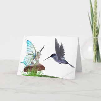 Hummingbirds Card card
